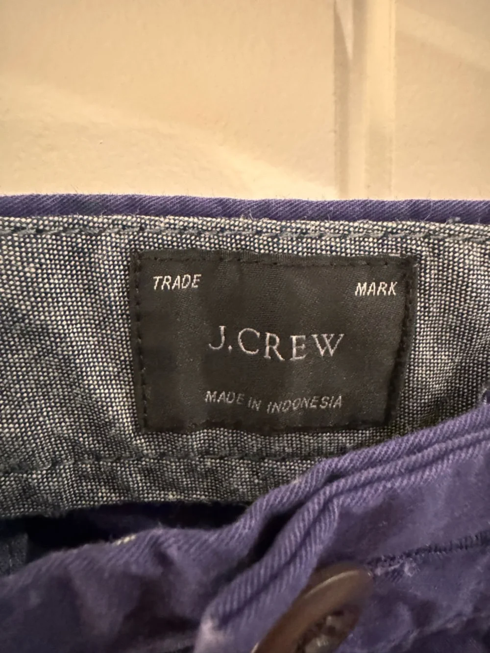J. Crew‎ flat front Navy blue chino khaki shorts Men's 31